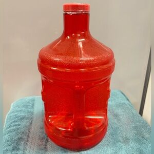 Red Water Jug 1 Gallon BPA Free Jug